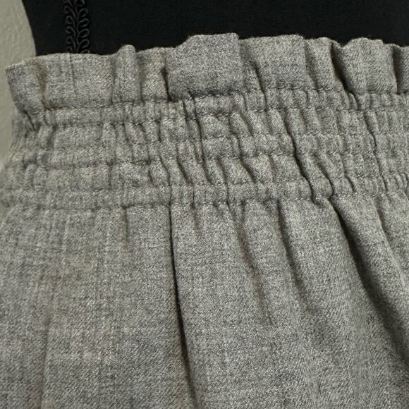 J. Crew Sidewalk Wool Skirt size US 6 Smocked Elastic High waist Pockets - Picture 4 of 12